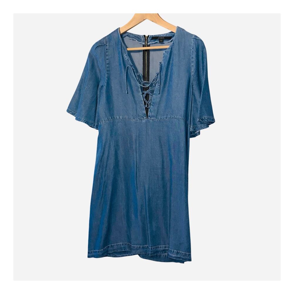 Guess Dress lace up Denim size small